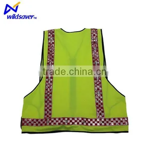 Flashing LED Lighted Reflective Safety Vest thumbnail-4