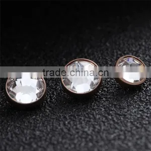 G23 Solid Titanium Dermal Piercing Body Jewelry Silver Gold Rose Gold High Quality Press Fit Diamond Jewelry thumbnail-4