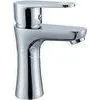 Chrome Polished Single Hole Bathroom Sink Faucet / One Handle Ceramic Mixer Taps thumbnail-1