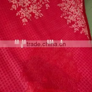 Burn Out Flannel Blanket With Stain thumbnail-2