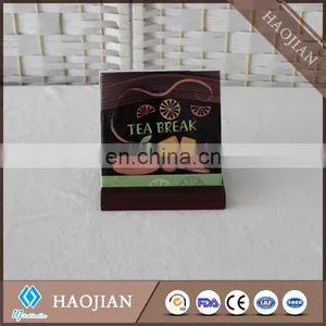 Decorative Water Absorbent Ceramic Coaster With Cork Back Blank Ceramic Coaster thumbnail-6