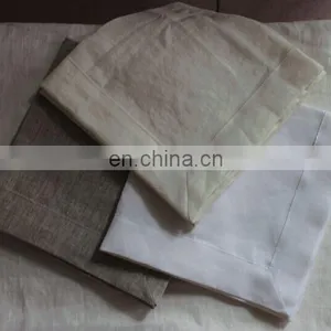 100% Pure Linen Napkin in White/cream/ivory/natural Color for Restaurant/wedding/wholesale in a Cheap Price thumbnail-1