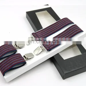 Yiwu Wholesale Fashion X Shape Jacquard Braces Suspenders for Men Custom Suspenders Men's Suspenders thumbnail-2