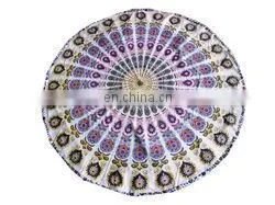Yoga Mat Art Wholesale Lot Round Mandala Wall Hanging Beach Towel Indian Mandala Roundie Hippie Boho 72' Round Table Cover Throw thumbnail-6