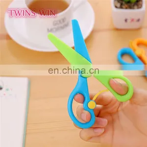 Factory Cheap Price Creative Innovative Designed Office Stationery Types of Eco-friendly Colored Plastic Scissors thumbnail-4