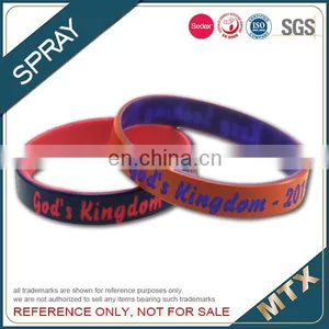 Spray Painting Laser Engraving Silicon Wristband Bracelet thumbnail-1