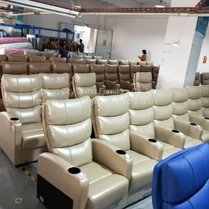 Modern Style Confortable Reclining Movie Cinema Sofa thumbnail-2