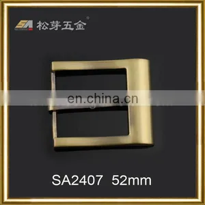 OEM Customized Zinc Alloy Gold Plated Strap Buckle thumbnail-3