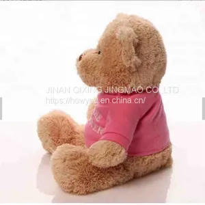 China OEM ODM Classic Stuffed Animal Custom 30cm Teddy Bear Plush Toys With Shirt thumbnail-1