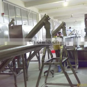 Easy Cleaning Helical Hopper Inclined Flexible Screw Conveyor for Powder thumbnail-4