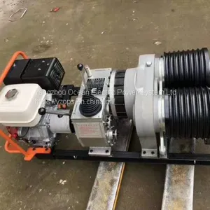 Gasoline Engine Powered Winch; Pulling Motored Winch; Cable Pulling Motored Engine Winch thumbnail-4