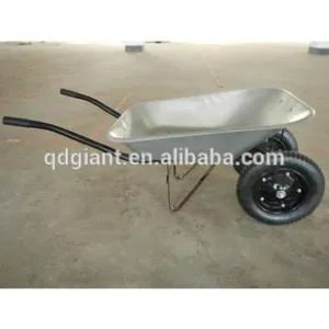 Two Wheel Wheelbarrow Used for Construction thumbnail-1