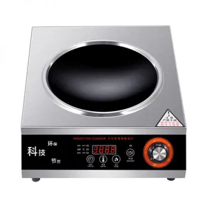 Commercial Induction Cooker 3500W Concave High Power Explosive Furnace Commercial Electric Stirring Kitchen Canteen Hotel Battery Furnace thumbnail-1