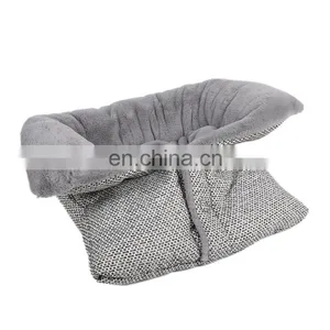 New Style Soft Plush Warm Round Comfy Fluffy Couch Foldable Detachable Dog House Pet Bed thumbnail-2