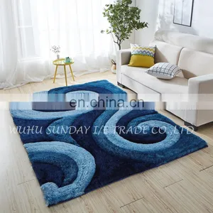 High Quality Fashionable Polyester 3D Shaggy Rug New Design thumbnail-2
