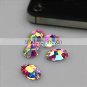 Top Quality Crystal AB Flatback Hotfix Rhinestone for Wedding Dress Crystal Stones thumbnail-4