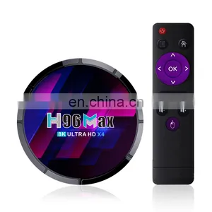 2022 Newest TV BOX Amlogic S905X4 H96 MAX Android 10 5G Dual Band WIFI 8K Smart TV BOX H96MAX S905X4 OTT TV BOX thumbnail-1