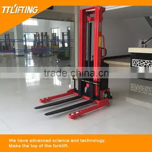 Semi Electric Pallet Stacker thumbnail-4