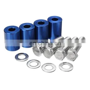 Universal Aluminum 6mm for Billet Hood Riser Kits Turbo Engine Motor Swap Spacer Riser thumbnail-1