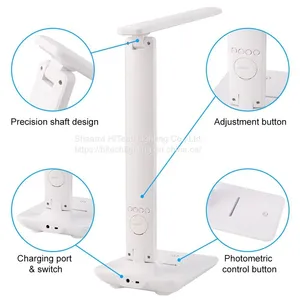5W/10W LED Table Lamp For Study Reading Touch Switch Desk Lamps With Calendar Temperature Alarm Clock Rechargeable Reading Light thumbnail-4