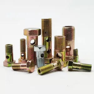 SYD-1164 Metric DIN7622 Hose Fitting Hydraulic Connector M22 Ball Head Banjo Bolt and Fittings thumbnail-3