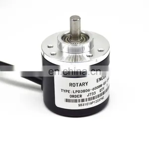600 Pulse Incremental Photoelectric Elevator Rotary Encoder 5-24V Coupling Optional NPN,AB Two Phase 600ppr LPD3806-600BM-G5-24C thumbnail-1