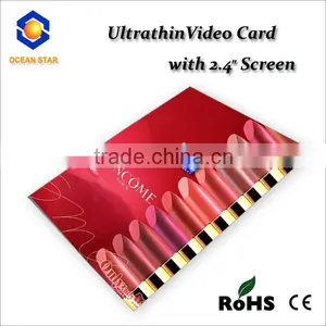 Ultrathin Video Card With 2.4 Screen Video Advertising/promotion Brochure thumbnail-1