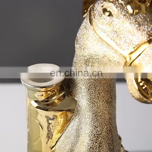 Design Custom Made 2500ml Ceramic Horse Shape Wine Bottle for Liquor/Whisky/Brandy thumbnail-5