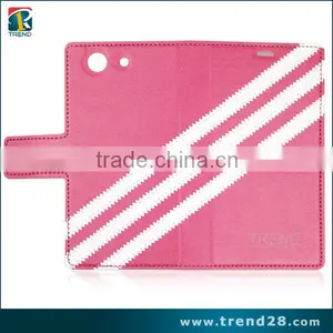 Android Mobile Phone PU Wallet Leather Case for Sony Z3 Mini thumbnail-6