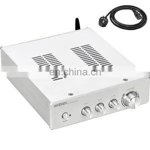 Assembled Silver/Black 300Wx2 TPA3255 DAC HiFi Home Power Amplifier With Tone Control Preamp thumbnail-1