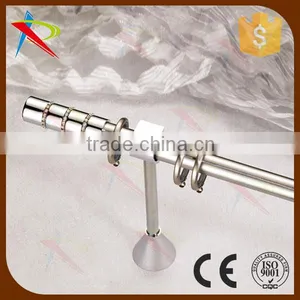 Polished Chrome Stainless Steel Shower Curtain Rod Set for Sale thumbnail-1