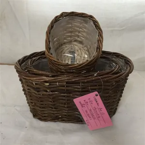 Hot Selling Customize Large Storage Round Wicker Basket thumbnail-2