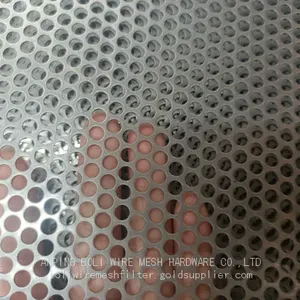 PVC Coated Round Hole Perforated Metal Mesh,Stainless Steel Perforated and Hot Zin Perforated Plate thumbnail-2