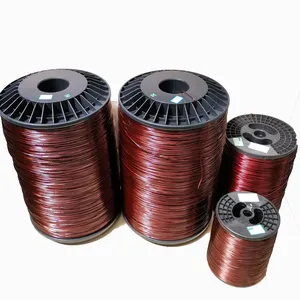 Enamelled or Fiber Glass Coated Aluminium Wire in Round, Flat, and Square Shapes thumbnail-1