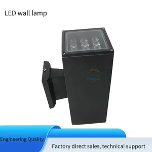 Led Waterproof High-power Square Wall Lights, 9*2w, 12*2w, Single-color Constant Lighting, Single-color With Controller, Rgb With Controller thumbnail-1