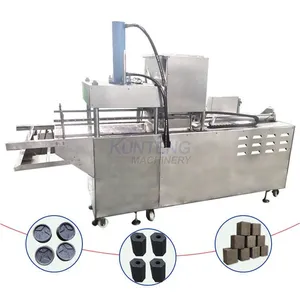 Commercial Shisha Charcoal Briquette Making Machine Line Coconut Shell Cube Hookah Charcoal Press Machine EPC thumbnail-1