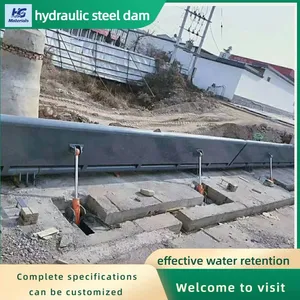 Flood Control Hydraulic Dam Custom Adjustable Lifting Steel Dam For River Water Level Regulation thumbnail-4