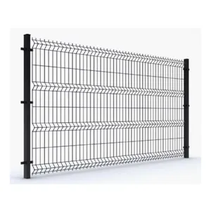 Best Selling Powder Coated Galvanized 3D Curved Steel Fence Panel Welded Wire Mesh PVC thumbnail-3