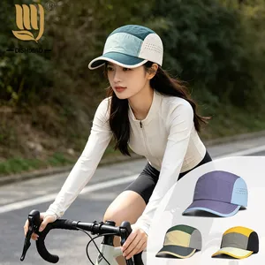 Custom Wholesale Hiking Camping Hat 5 Panel Outdoor Functional Cap With Woven Label Waterproof Breathable Design Unisex Hat thumbnail-1