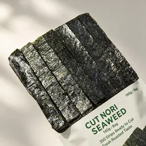 7-Cut Roasted Nori Strips,140g/bag,crispy Dried Laver,for Sushi,onigiri,rice Topping,japanese Daily Home Cooking Diy Cuisine Ingredients thumbnail-3