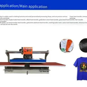 Hengjun Gj-q2 Digital Printing Heat Transfer Machine, Pneumatic Semi-automatic Heat Pressing Equipment, Starting From One Piece for Shipment thumbnail-2