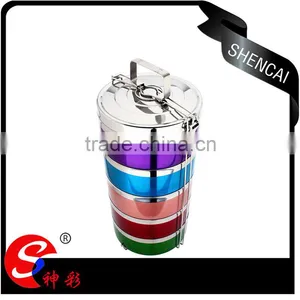 Caitang Stainless Steel Hot Food Thermal Carrier Box/ Tiffin Lunch Box/ Portable Hand Pot thumbnail-5