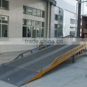 Manual Operation Hydraulic Mobile Cargo Dock Ramp Capacity 12T thumbnail-1