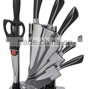 BLACK HANDLE STAINLESS STEEL 8PCS KITCHEN KNIFE SET thumbnail-1