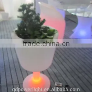 PE Plastic Flowerpot With LED Light YXF-4576A thumbnail-1
