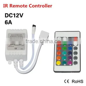 Led Strip Light Mini IR Remote Controller DC 12V For RGB SMD 5050 3014 3528 Fita Led String Ribbon Tape Wireless 24 Keys thumbnail-1