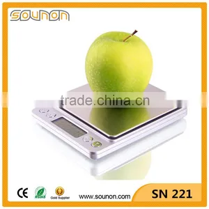 Stainless Steel Weighing Platform Pocket Scale, Mini Scale, Big LCD Display Digital Pocket Scale thumbnail-6