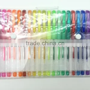 24 Colored Gel Pens Set thumbnail-1