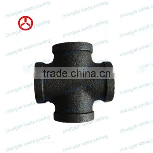 Galvanized Blacd Female Threaded Banded Cross Reducing Malleable Iron Pipe Fittings thumbnail-1