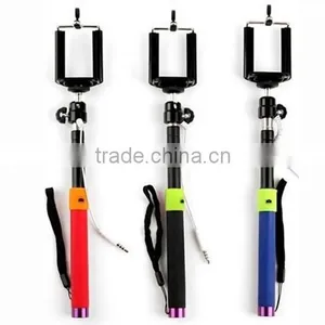Manufacture Cable Take Pole Selfie Stick Extendable 24cm to 95cm thumbnail-2